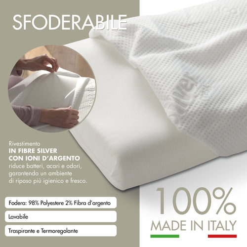 Cuscino cervicale memory foam anallergico